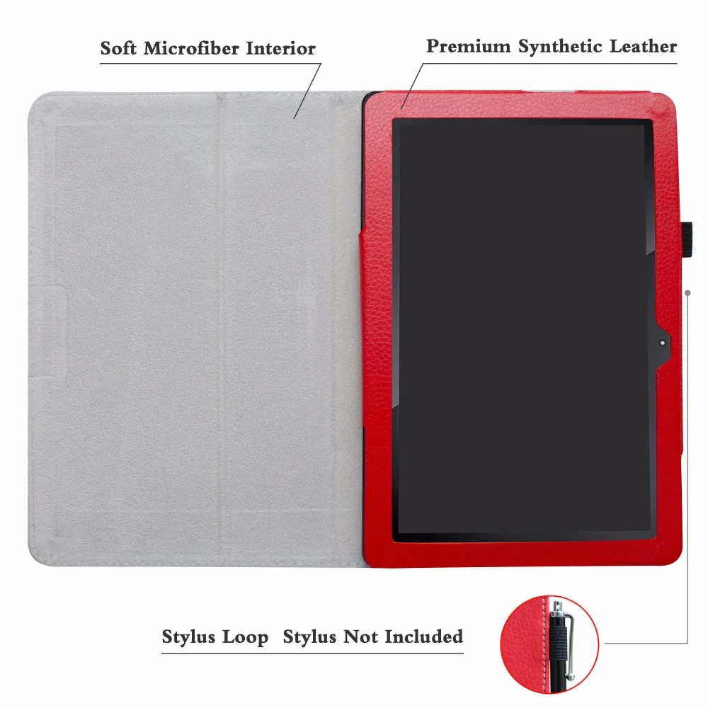 Case For 10.1&quot Fusion5 104+ Plus Tablet Folding Stand PU Leather cover with Magnetic closure | Компьютеры и офис