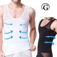 men body shapers slimming gynecomastia vest chest binder tops sleeveless waist trainer underwear