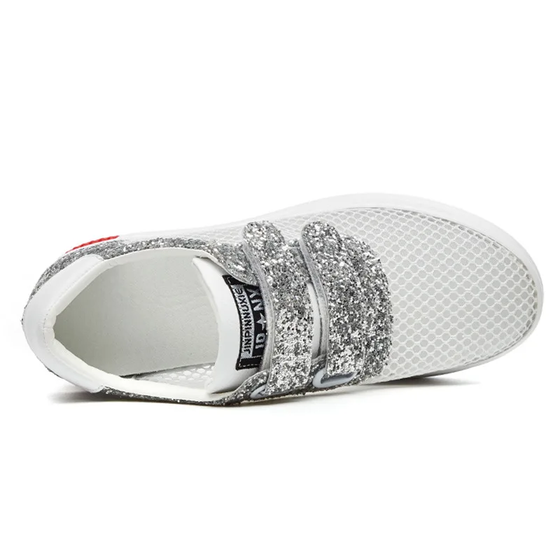 Красовки кроссовки Для женщин внутренняя поднял на рифленой подошве Дышащая