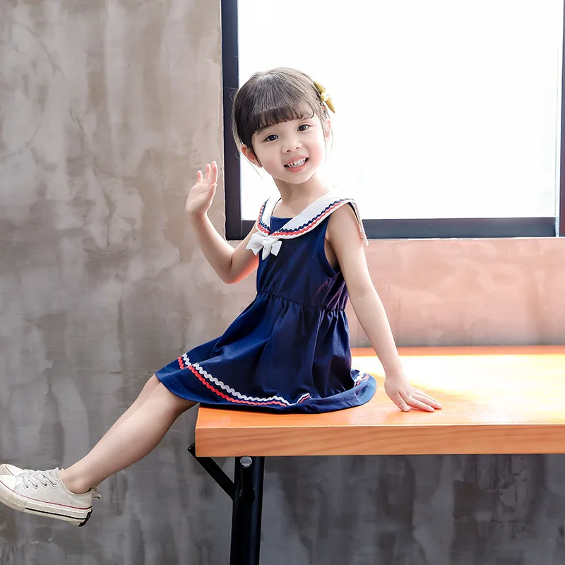 Платье для девочек Новинка 2019 года стильное Летнее Детское платье футболка в