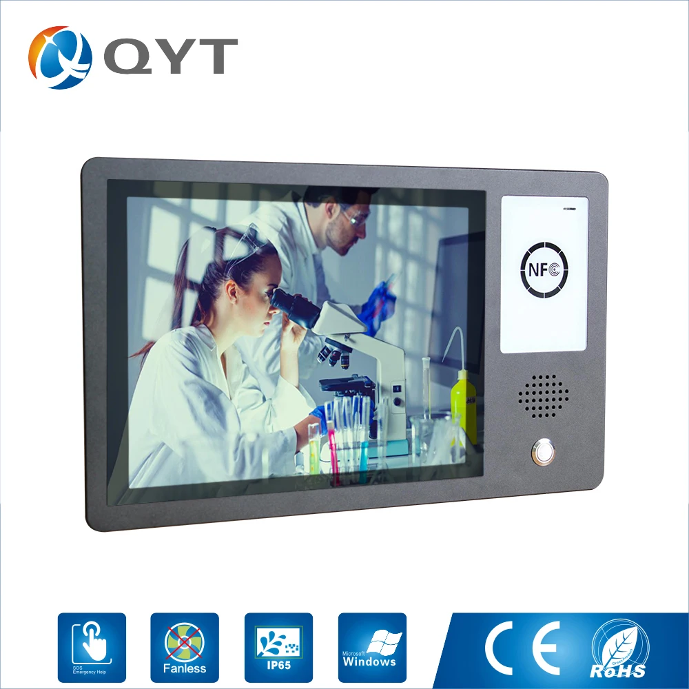 10 дюймовая промышленная Встраиваемая сенсорная панель ПК с веб камерой