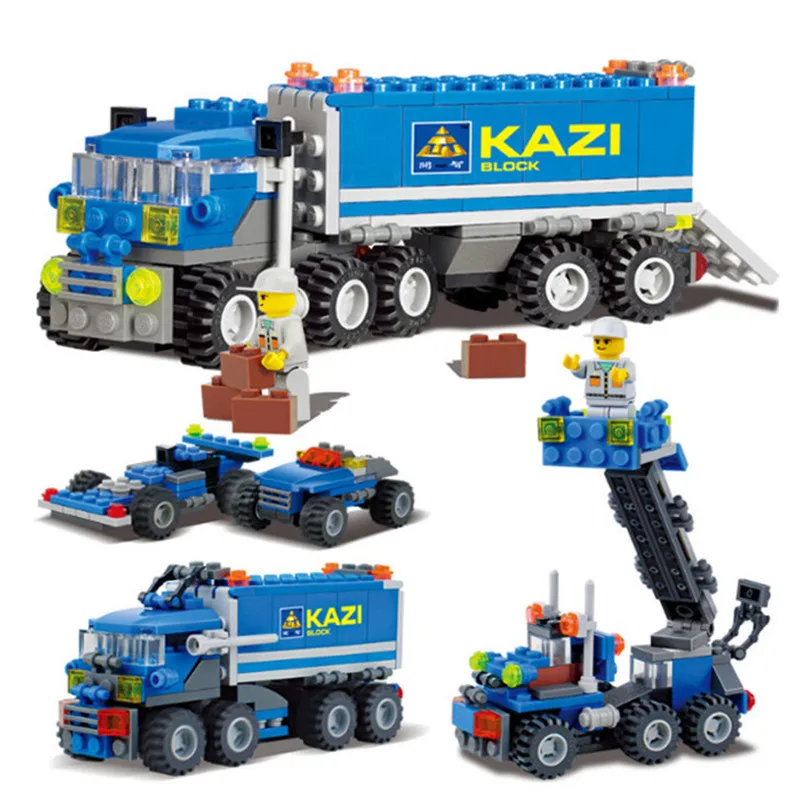 Лучшие продажи город пожарная машина экскаватор транспорт самосвал LEGO модель