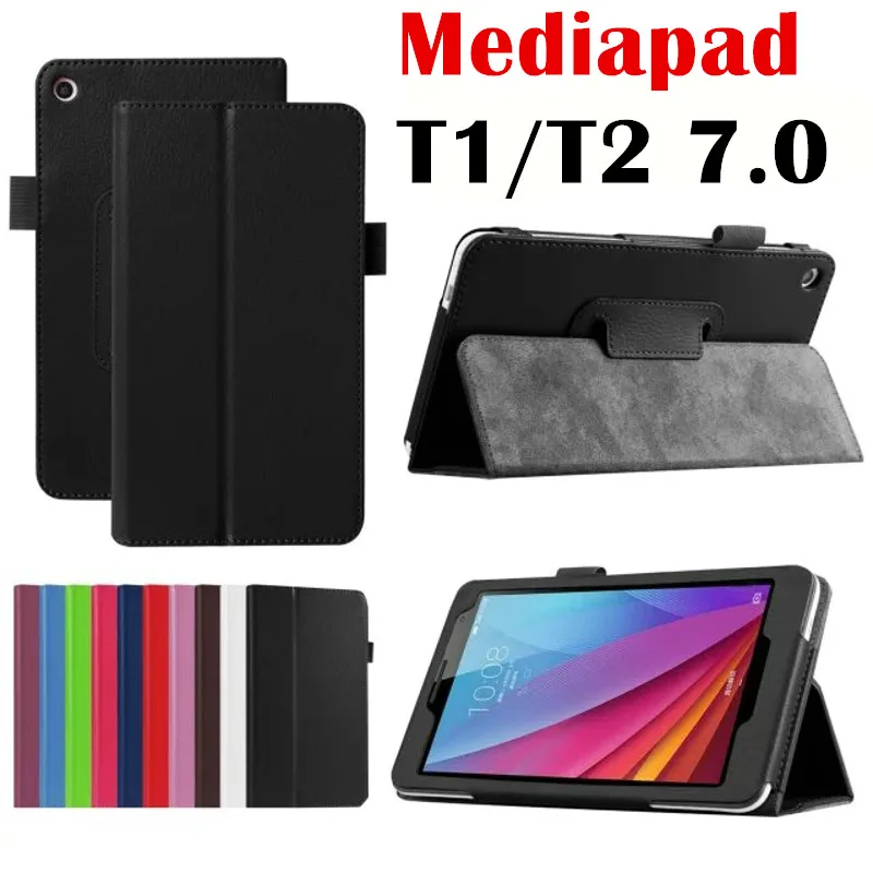 Для huawei MediaPad T2 7 0 BGO DL09 L03 планшетный чехол подставка литчи из искусственной кожи