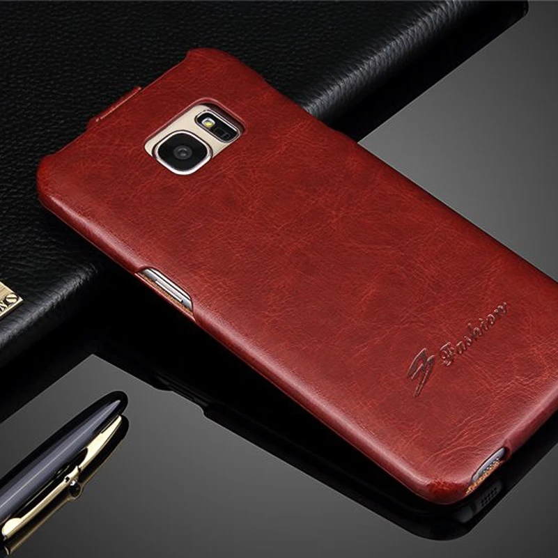 Для samsung S7 Edge чехол из искусственной кожи Crazy horse (cпeциaльнo oбрaбoтaннaя кoжa нa кoтoрoй