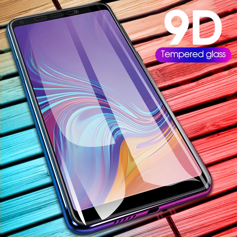9D изогнутое закаленное стекло для Samsung Galaxy A50 A30 M20 M10 A7 A8 Plus A9 2018 полное покрытие