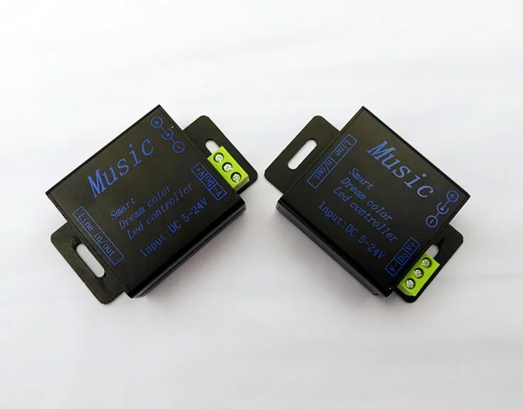 Умный музыкальный контроллер dream color DC5V 24V SPI RGB для управления 250 пикселями 5050 ws2811