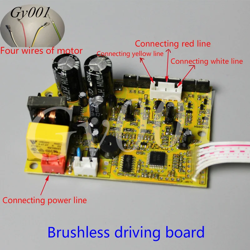 

220V Brushless Motor Driver Brushless Control Board Speed Regulation Three-phase Line Research and Development Learning Motor