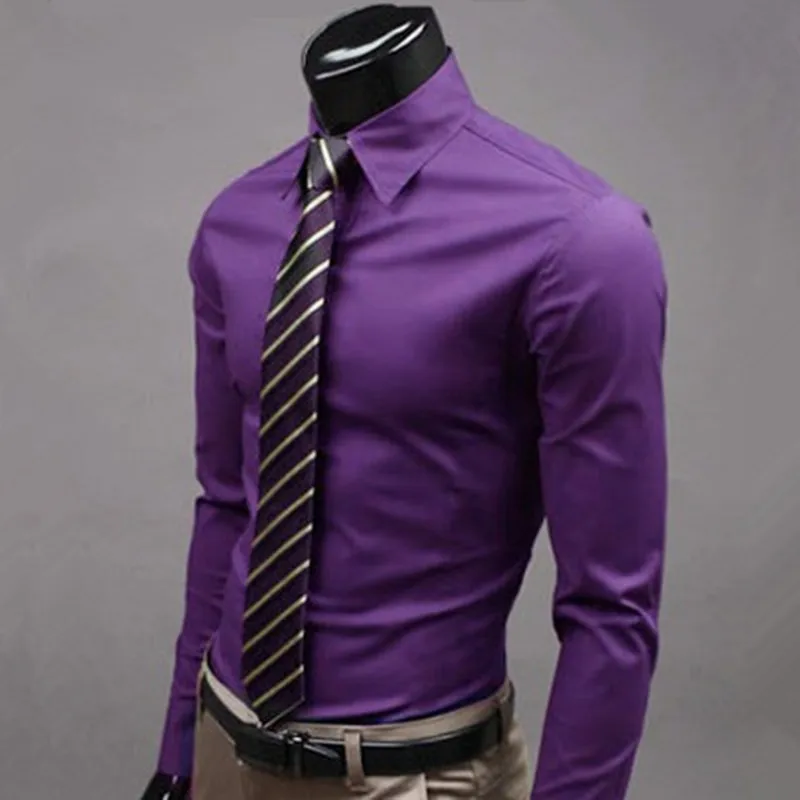 Рубашка мужская с длинным рукавом х/б есть большие размеры|brand men shirts|camisa masculinafashion