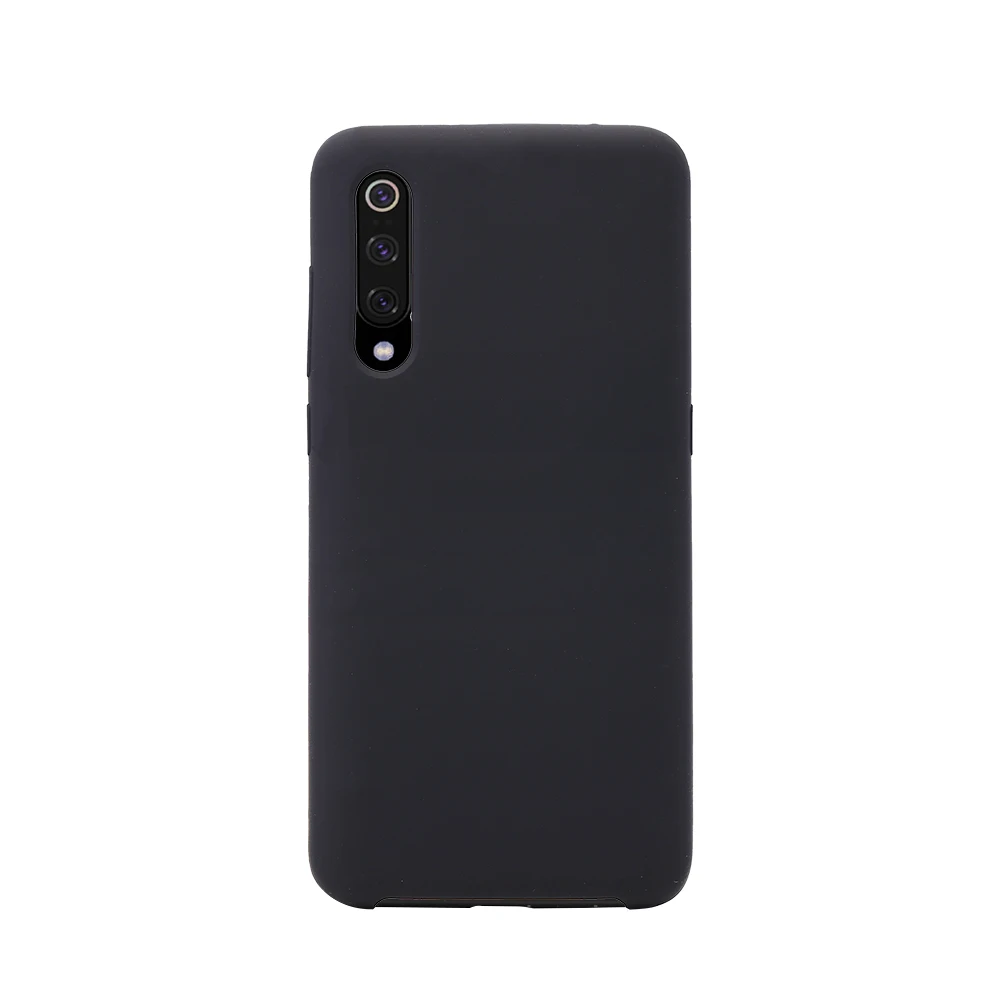 Черный Официальный жидкий силиконовый чехол ярких цветов для Xiao mi Red mi S2 4X5 5A 6A Note 4X mi 6 8 9, полностью защитный резиновый чехол для мобильного телефона - Цвет: Черный