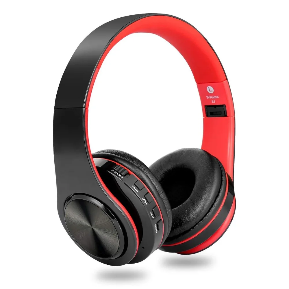 Наушники Bluetooth Складные Hi Fi глубокие басы Беспроводные наушники с микрофоном и