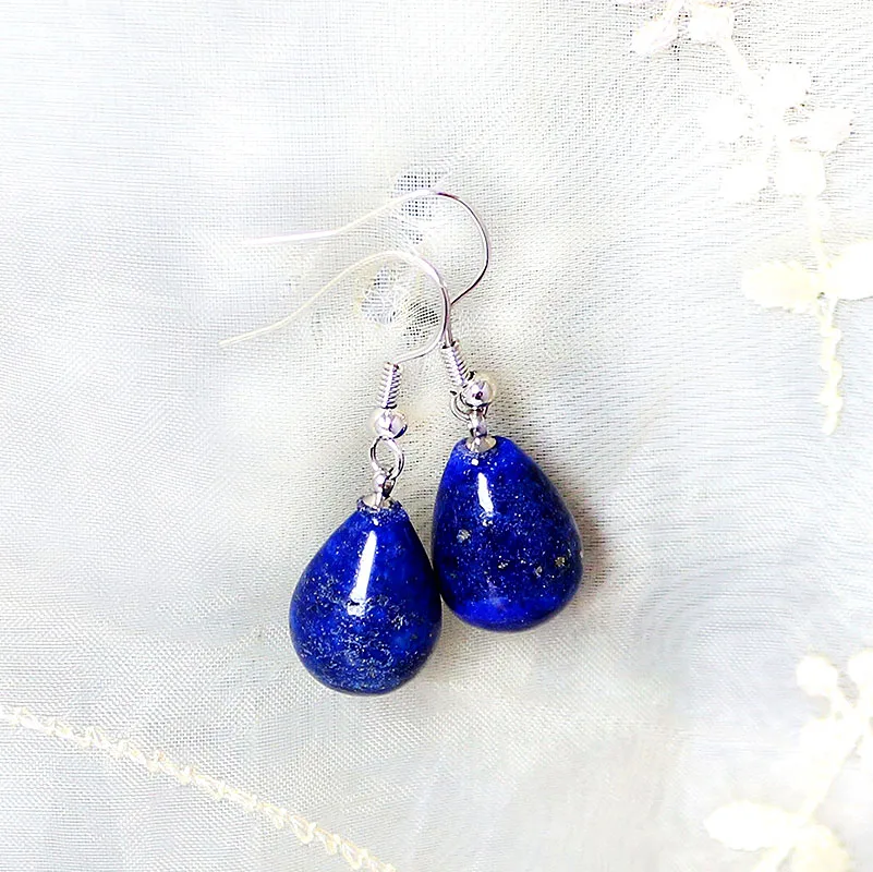 Серьги-подвески женские с кристаллами из натурального камня серьги в богемном