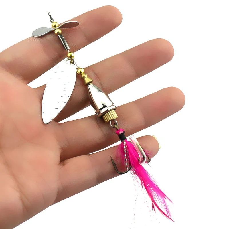 1 шт. рыболовная приманка искусственная наживка Спиннер медные металлические