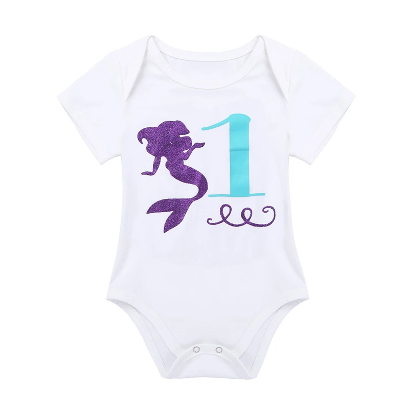 Комплект одежды для маленьких девочек с короткими рукавами Блестящий Комбинезон