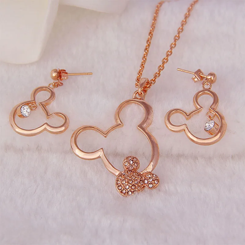 Комплект из колье и серёг с австрийским кристаллом | Украшения аксессуары