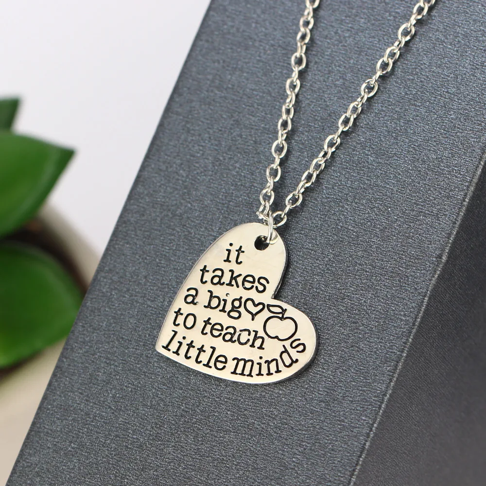 Bespmosp учитель's Jewelry &quotэто занимает большой сердце чтобы помочь Форма умишко&quot