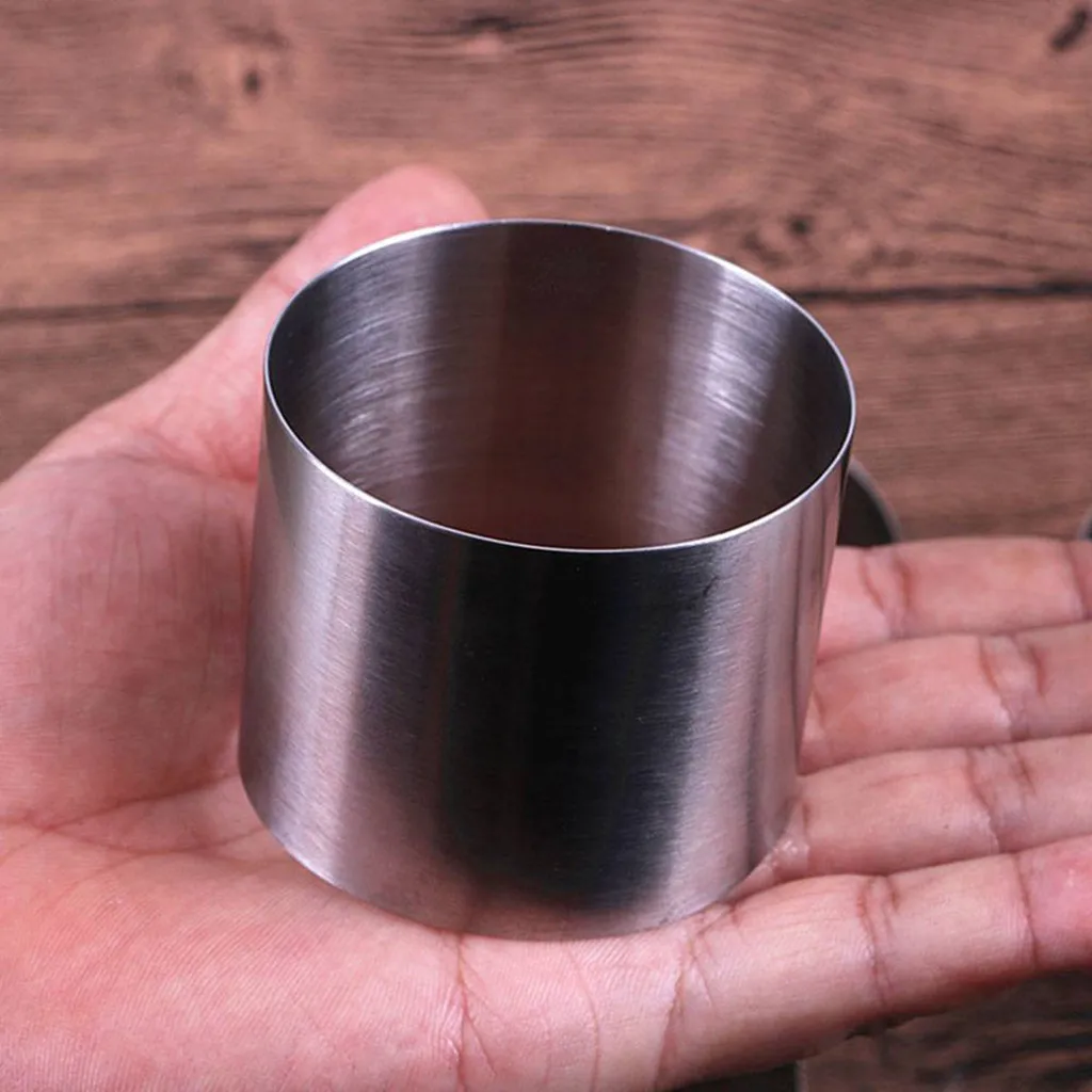 2 дюйма мини круглый торт еды Класс из нержавеющей стали кольцо Кондитерские