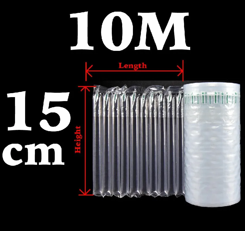 15cm x 10M Надувной воздушный буфер пластиковая упаковка Bump наполнение воздушная Колонка Защитная пузырчатая сумка анти-давление шок Экспресс почта карман - Цвет: 15cm x 10M