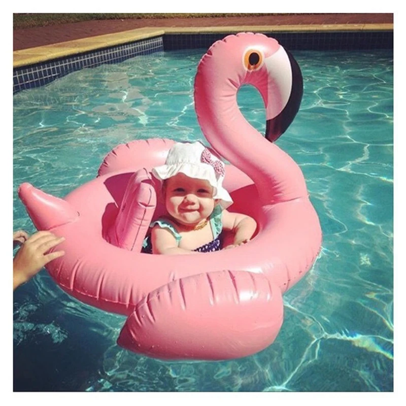 

150CM 60 Inch Giant Inflatable Flamingo Pool Float Pink Ride-On Swimming Ring Adults Children Baby Water Holiday Party Toys boia