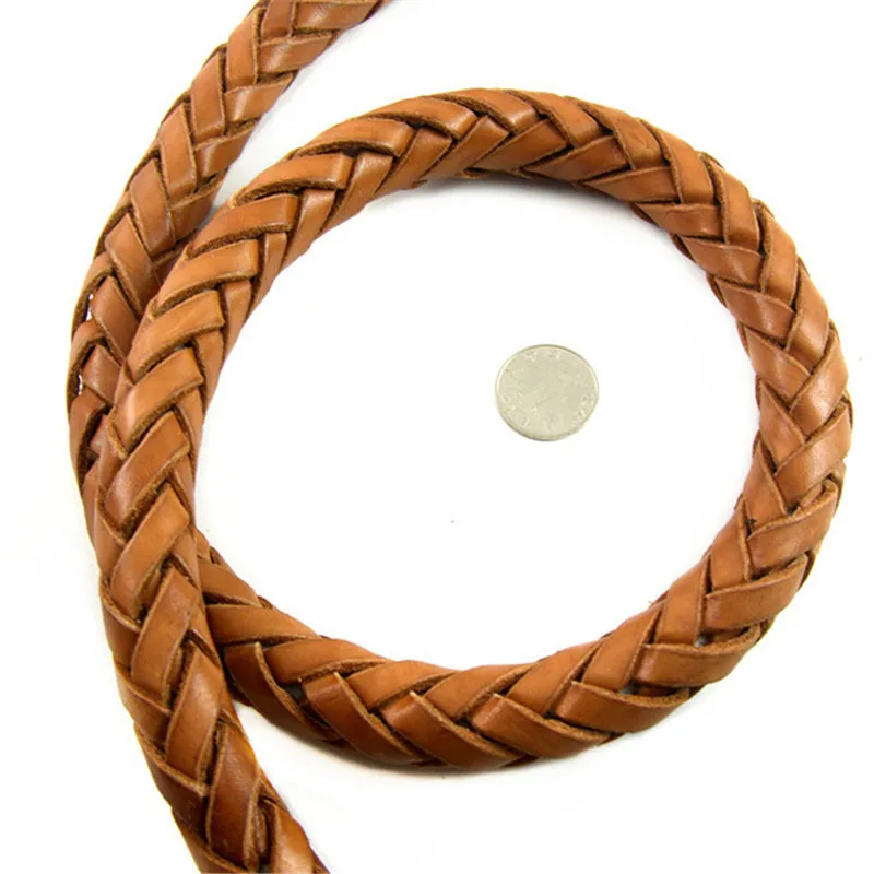 Поводки для собак из натуральной кожи плетеная цепочка ручной работы толстый