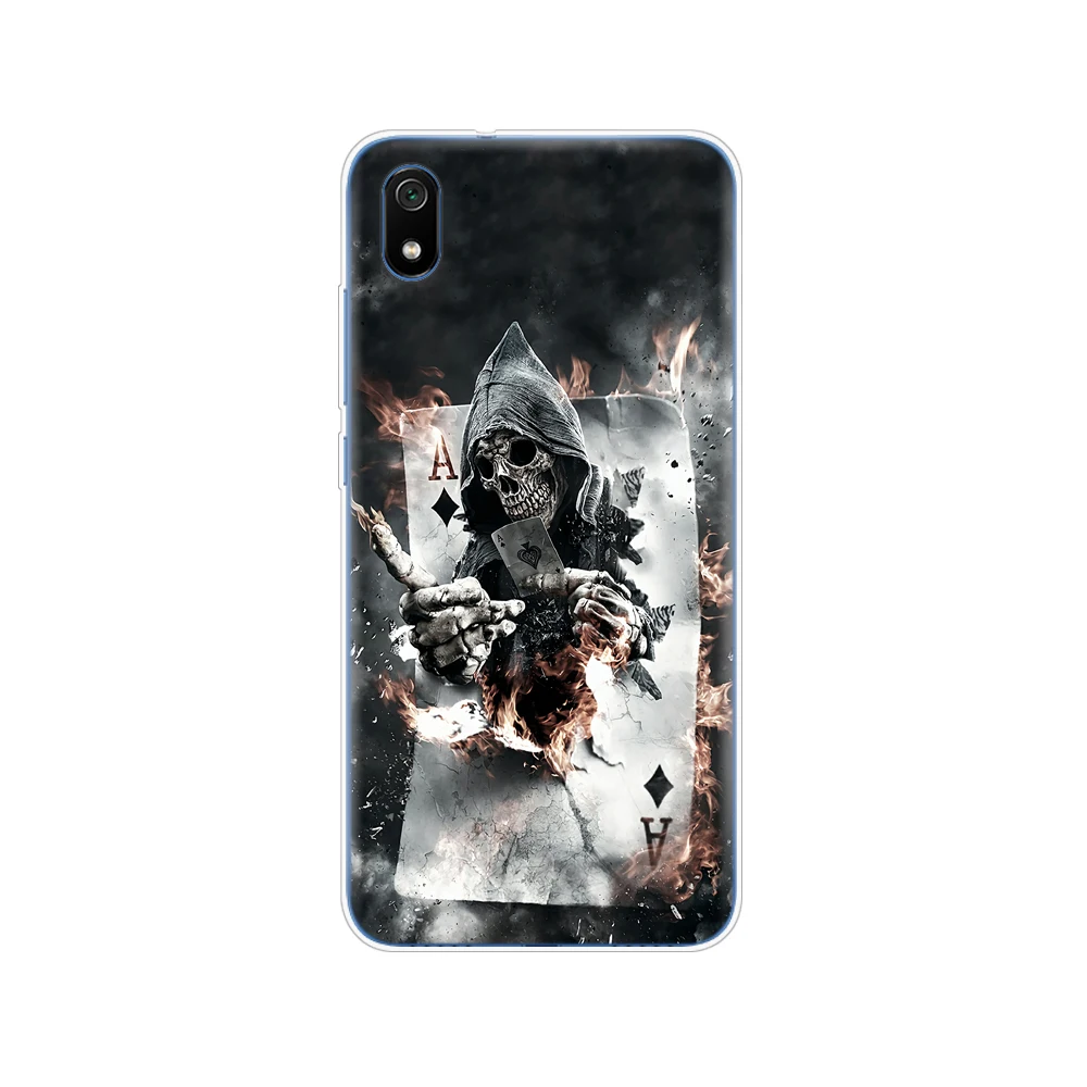 61873 Силиконовый чехол для xiaomi redmi 7a, чехлы, мягкая задняя крышка из ТПУ для redmi 7 a, бампер hongmi 7a, чехол для телефона, полная Защита, Чехол - Цвет: 61873