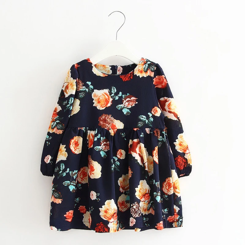 Детское шифоновое платье с цветочным принтом вечерние весну | Детская одежда и