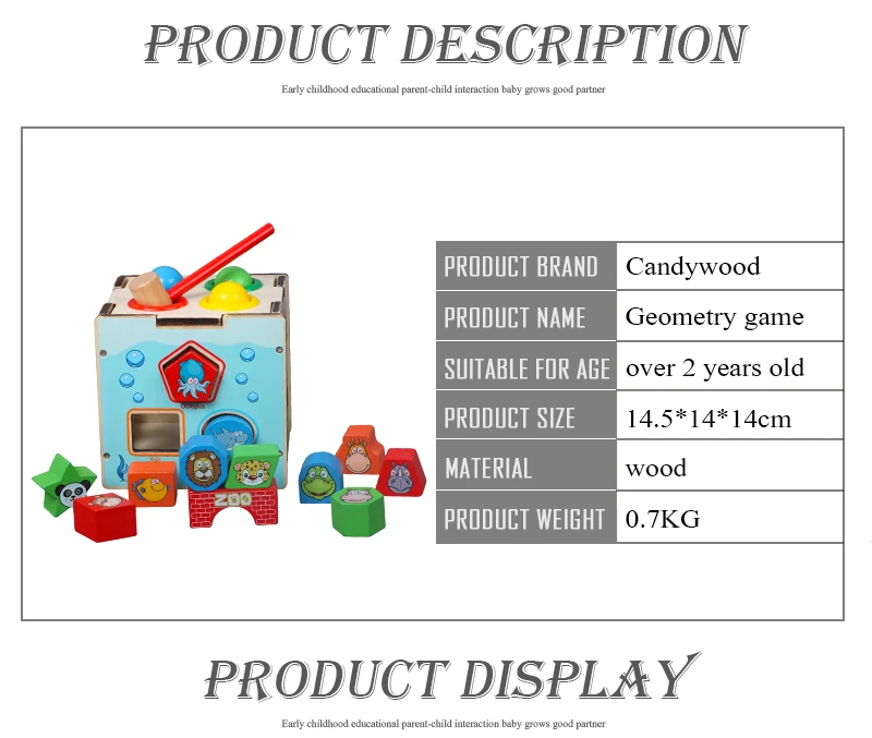 Candywood новые детские игрушки многофункциональная интеллектуальная коробка Монтессори Обучающие деревянные игрушки для детей Монтессори educativo