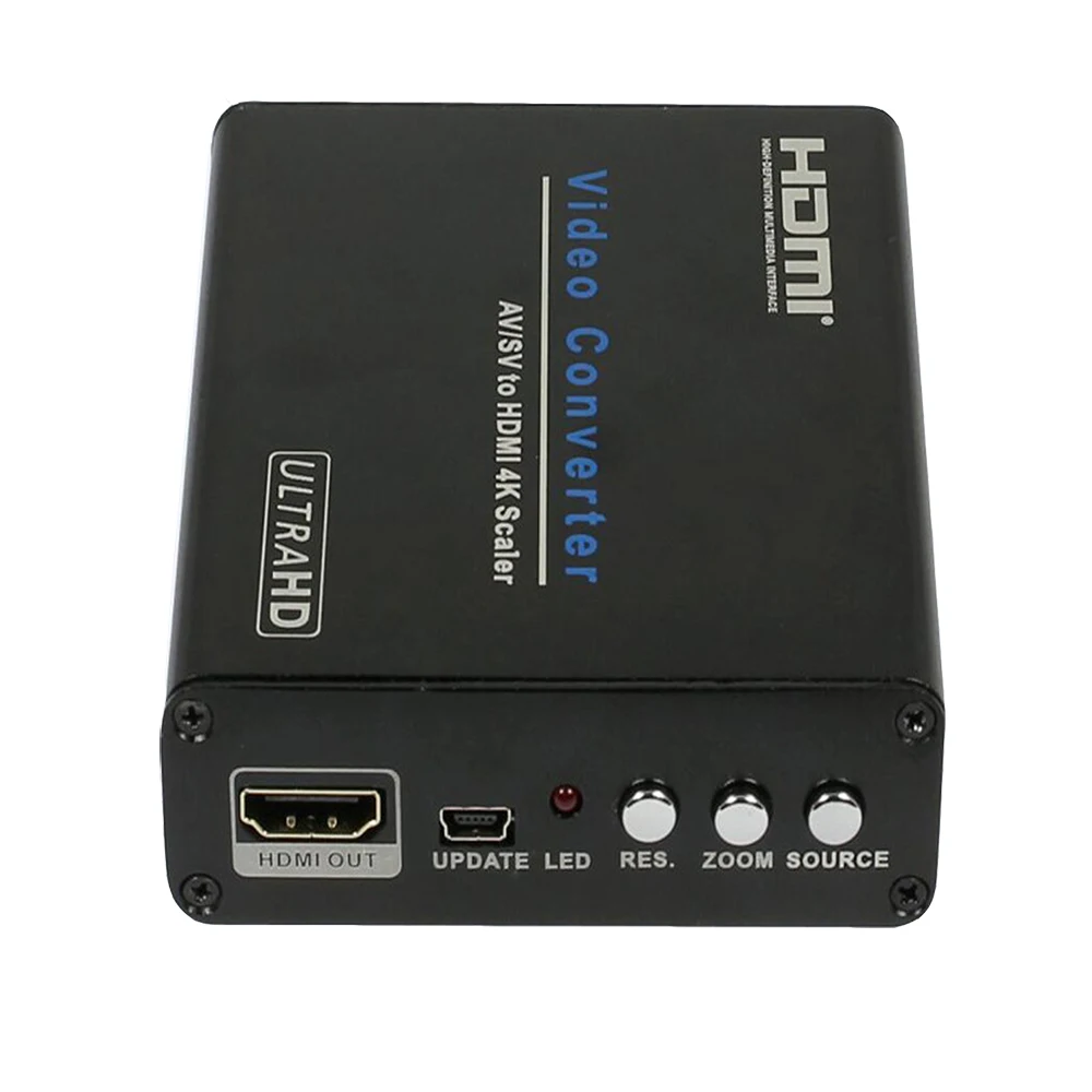Композитный RCA AV к HDMI конвертер UHD scaler с s видео входами до 4 X 2 и 1080 P выход