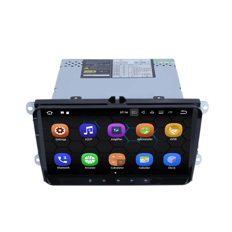 Автомагнитола с GPS навигацией для Volkswagen Polo Passat VW CC Golf VI MK4 Tiguan Jetta 9 дюймов Android 0