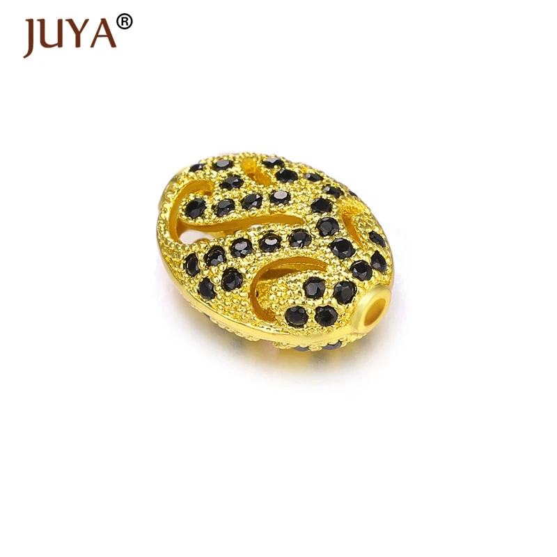 Juya 2019 Новые Медные металлические микрозакрепки черный циркон горный хрусталь
