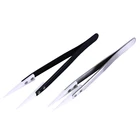 Керамический пинцет, Прямой пинцет, ручной инструмент, высокая термостойкость, нержавеющая сталь, ручка, инструмент для ремонта, наконечник, пинцет