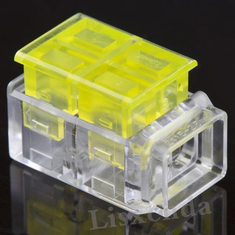 5pcs 2pin 1.5-2.5mm2 Press Connector wire with no peel Quick cable clamp Terminal Block 2 Way Easy Fit | Освещение