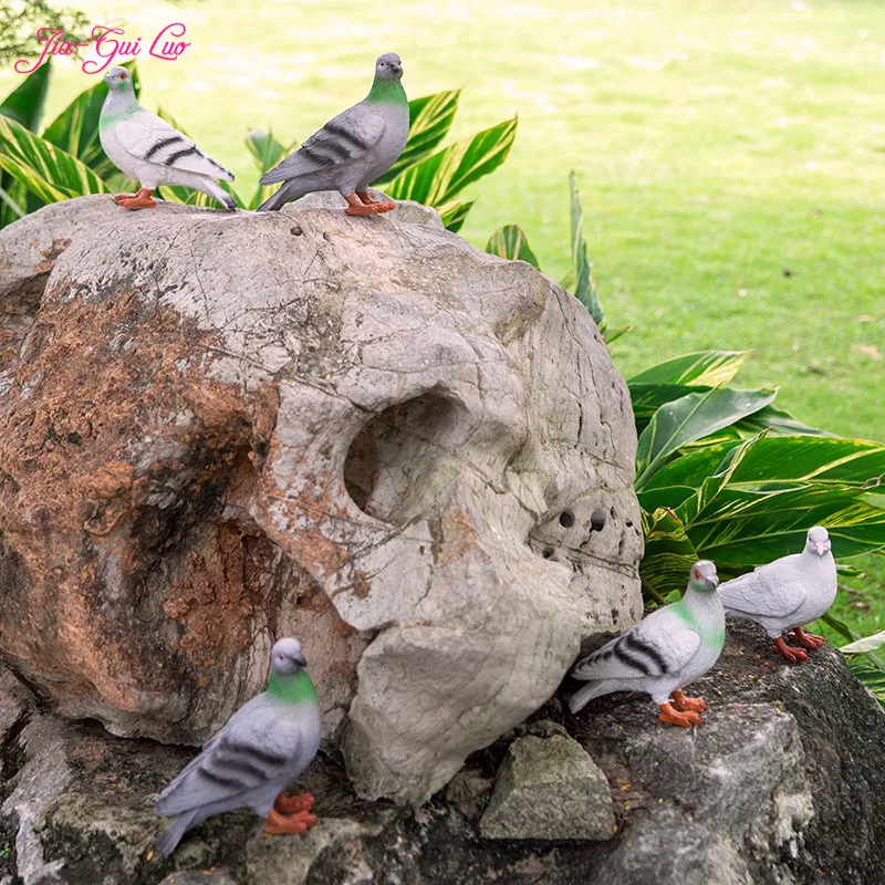 

JIA-GUI LUO Pigeon Garden Villa Decoration simulation animal home living room decoration gifts resin crafts sculpture B009