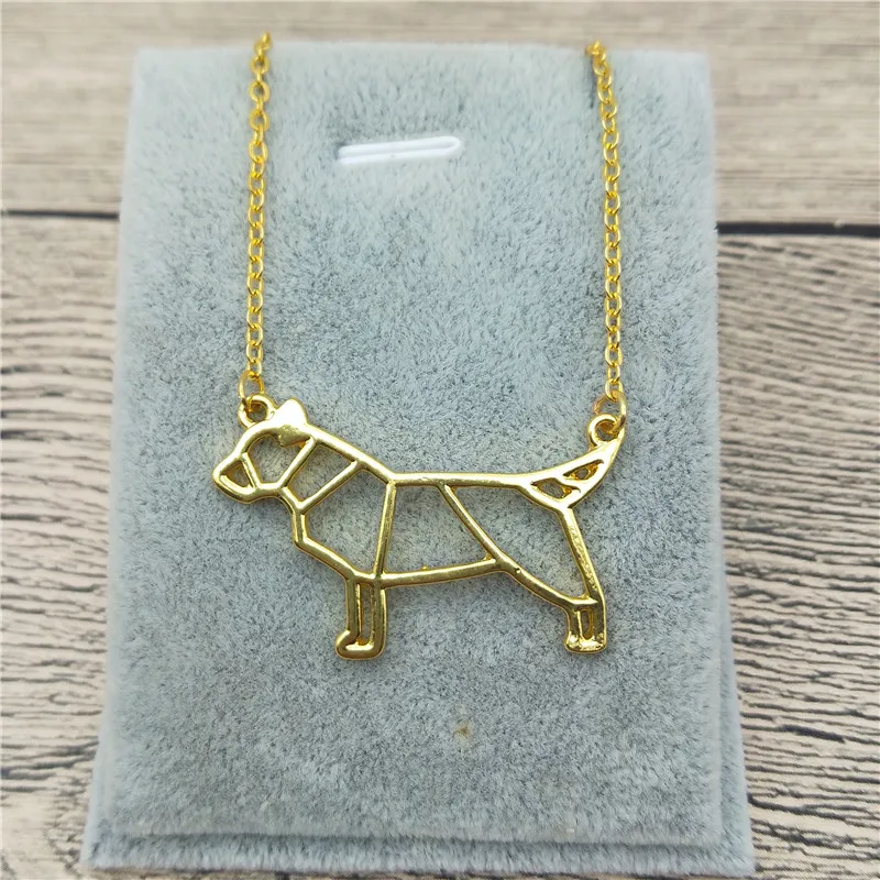 Новое оригами бультерьер ожерелье бык амулет в виде терьера женский мужской