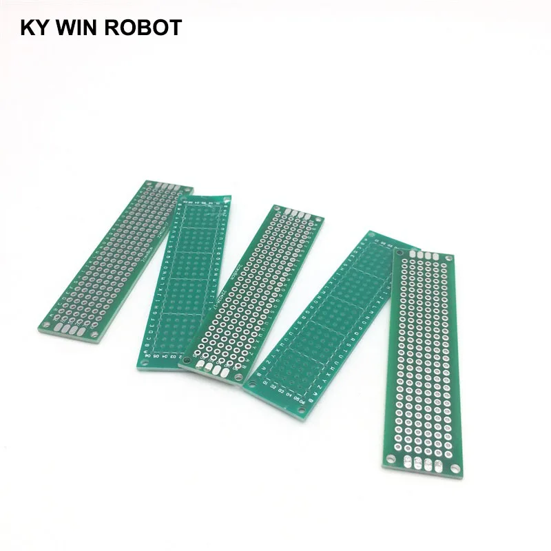 5pcs 2x8cm 20x80 mm Single Side Prototype PCB Universal Printed Circuit Board Protoboard For Arduino | Электронные компоненты и