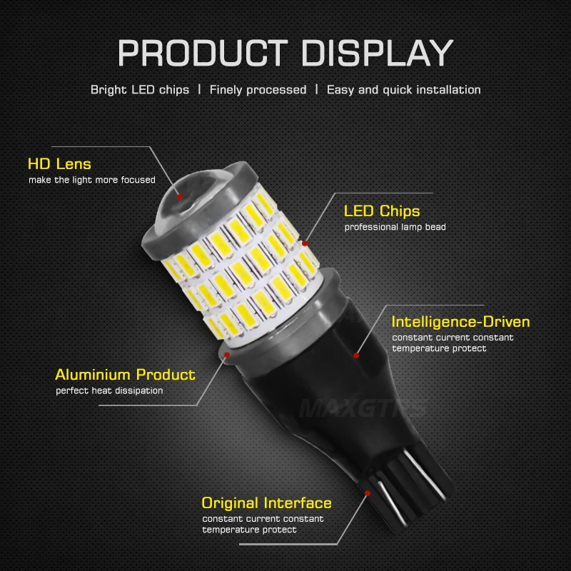 2 шт. W16W светодиодный Canbus T15 светодиодный светильник заднего хода 921 912 4014 SMD 3030 автомобильный внешний задний фонарь 12 в 6000 К белый красный желтый