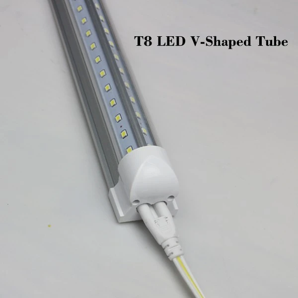 2400 мм 8ft T8 светодиодный трубчатый светильник интегрированный v образный