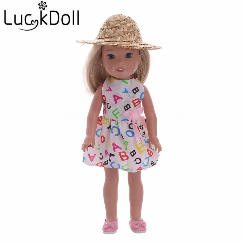 Luckdoll Милая Одежда для кукол костюм для 14,5 дюймов американские кукольные аксессуары, лучший подарок для детей