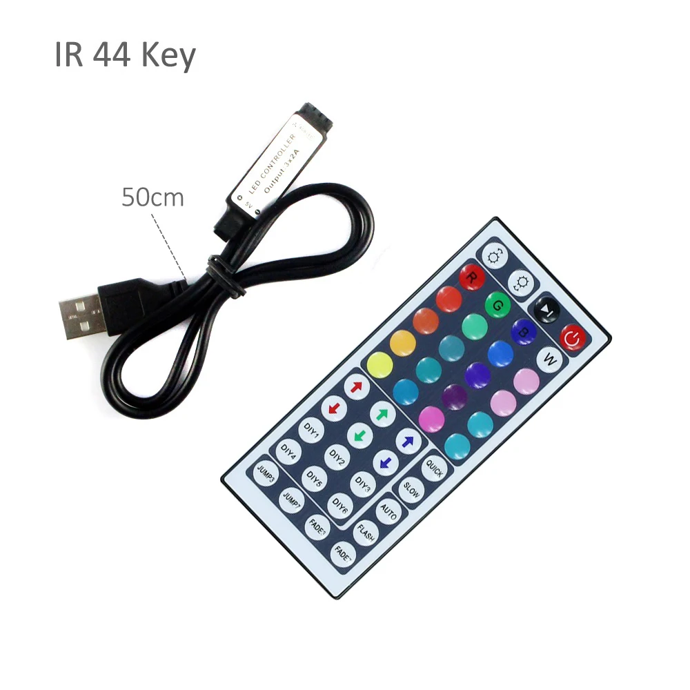 

USB RGB LED Controller DC 5~24V 17 24 44 Keys RF Wireless Mini Remote Controller for 5050 3528 RGB LED Strip lights Tape Home