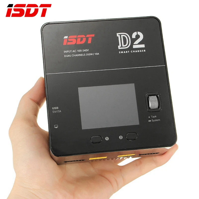 В наличии ISDT D2 200 Вт 20A AC двухканальный выход умная Lipo батарея балансирующее