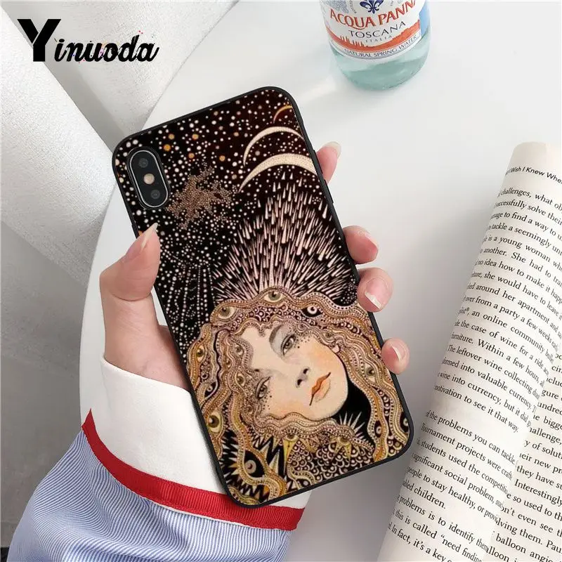 Yinuoda космическая Луна астронавт Новинка чехол для телефона Fundas iPhone 8 7 6 6S Plus X XS MAX 5