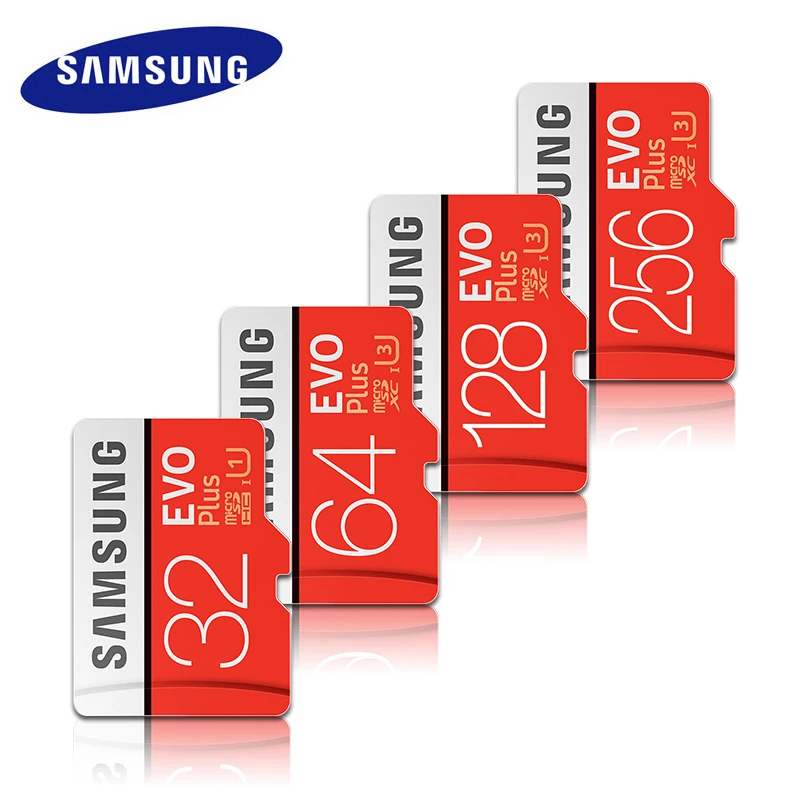 SAMSUNG класс EVO+ карта памяти Micro SD 256 ГБ 32 ГБ 64 Гб 128 ГБ SDHC SDXC класс 10 C10 UHS TF карта транс флэш Microsd U3