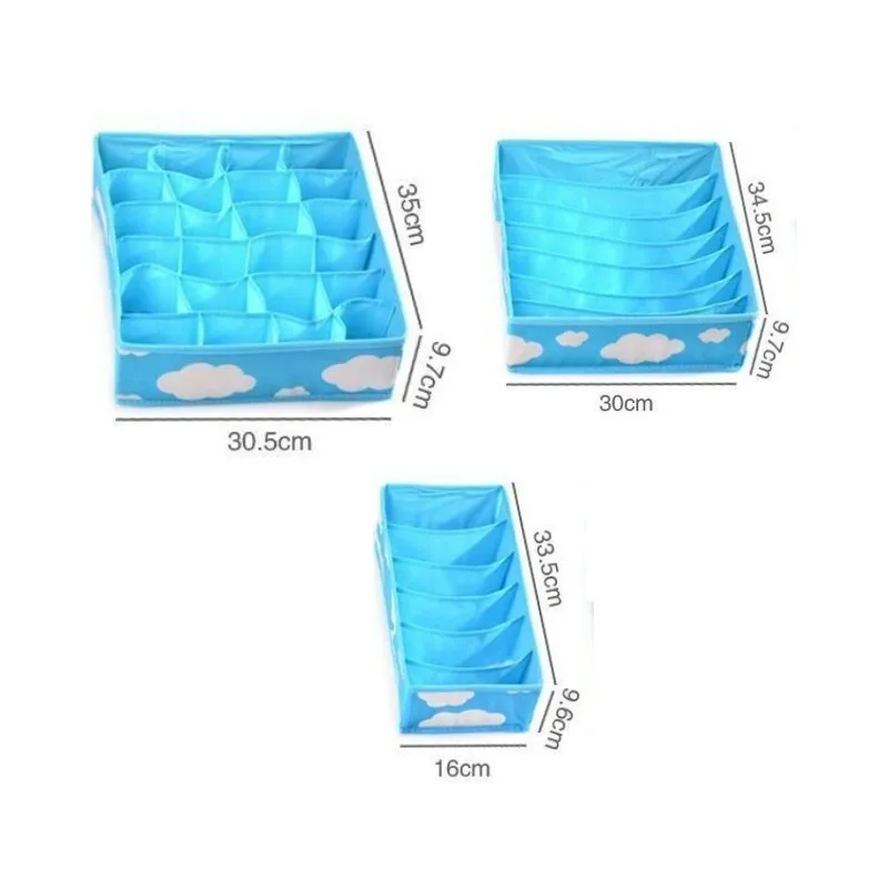 3 шт. носки галстук бюстгальтер коробка для хранения нижнего белья Органайзер