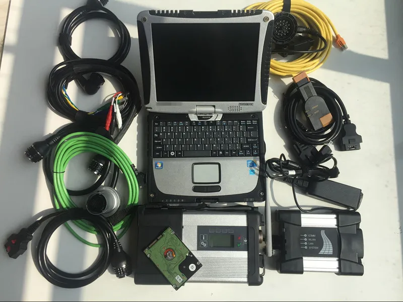 Professional MB Star C5 SD Connect With Newest 2022 1TB HDD 2in1 for BMW wifi ICOM NEXT Programmer with cf-19 i5 Laptop |