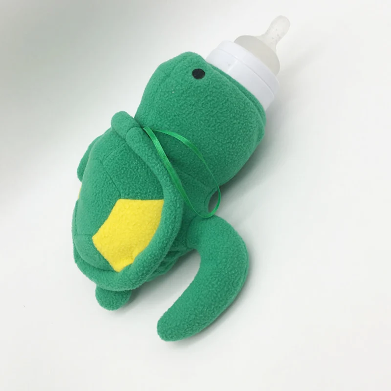 Cute Green Turtle Baby Feeding Bottle Bag//Baby Case Huggers/Baby Feeder Cover/Infant&ampToddler's Plush Toys | Мать и ребенок