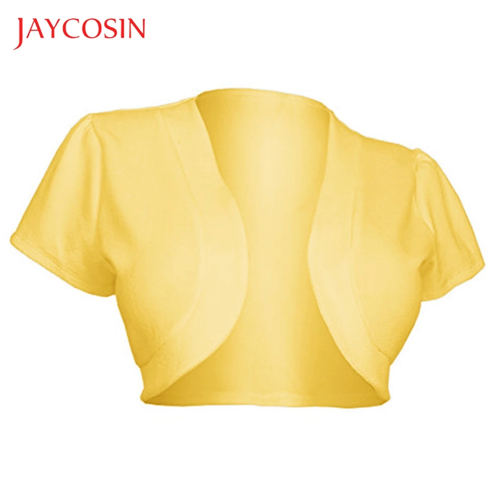 Женский Повседневный Кардиган JAYCOSIN однотонный кардиган с коротким рукавом