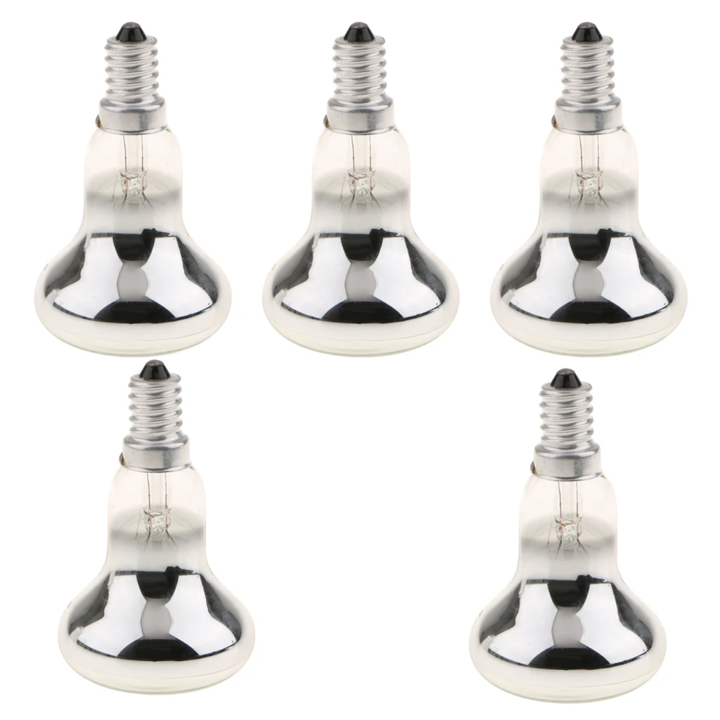 5 шт. Вольфрамовая Лампа для прожектора с отражателем R50 винтовая основа SES E14 60 Вт |