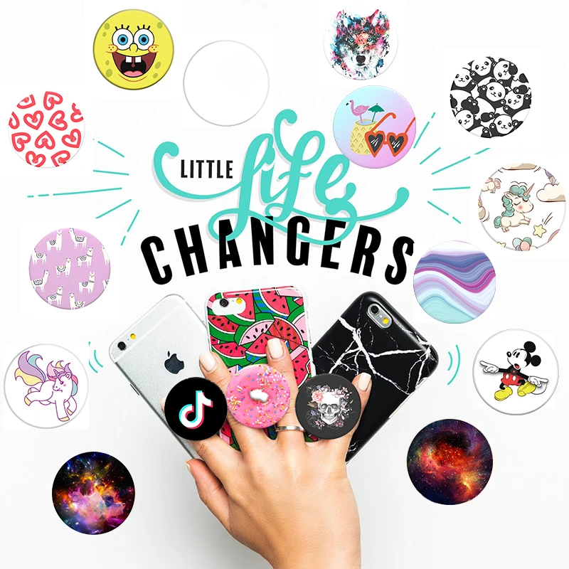 PopSoket Tiktok для телефонов роскошные держатели мобильных круглые поворотные цветные