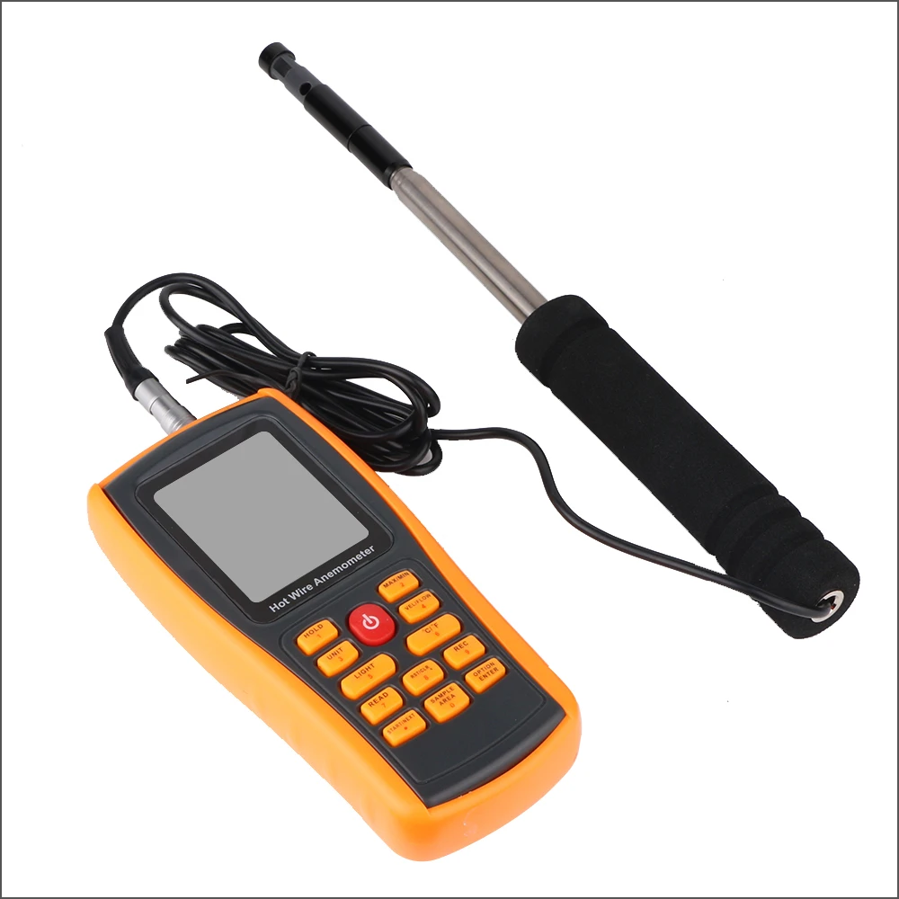 RZ Digital Anemometer Thermometer Wind Speed Meter Sensor 0~30ms Temperature USB Interface Measuring Tool GM8903 | Инструменты