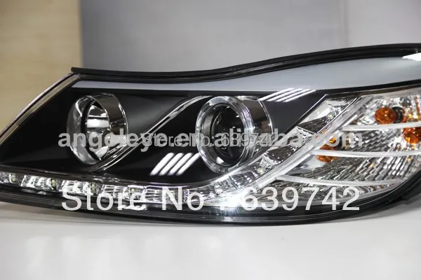 Для Skoda Octavia светодиодная фара с ангельскими глазками фотолампой 2010-2013 года LDV1 |