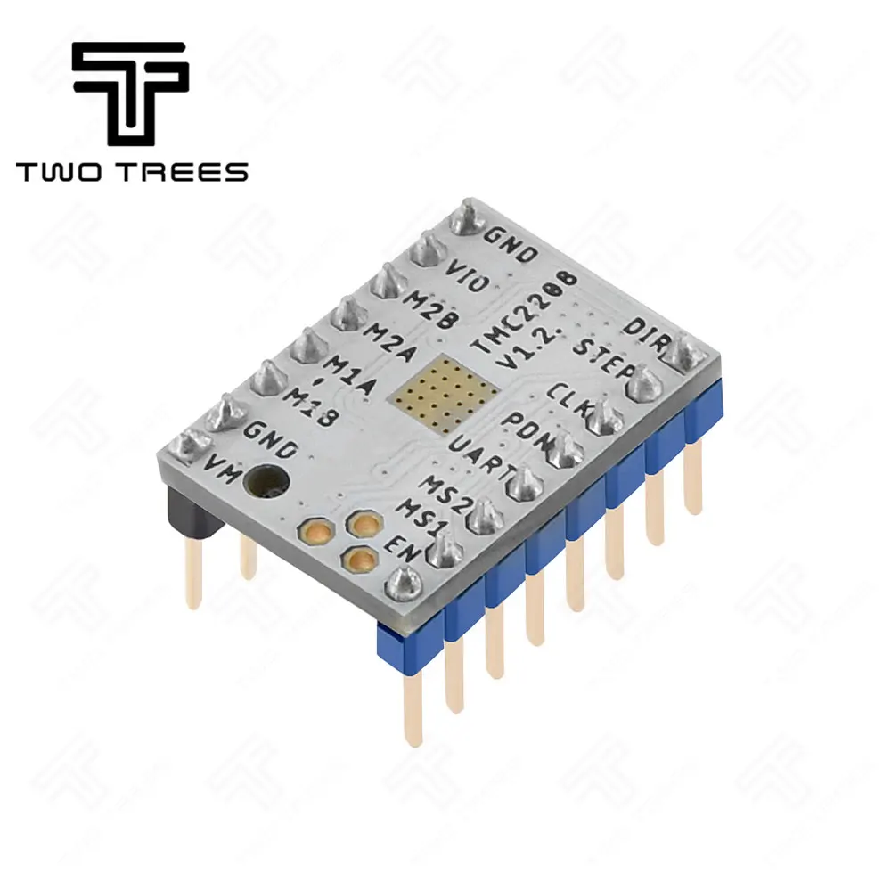 Запчасти для 3D-принтера Stepstick TMC2208, драйвер шагового двигателя, Супер Бесшумный с новыми радиаторами, замена Ramps 1,4 1,5 1,6 Reprap board